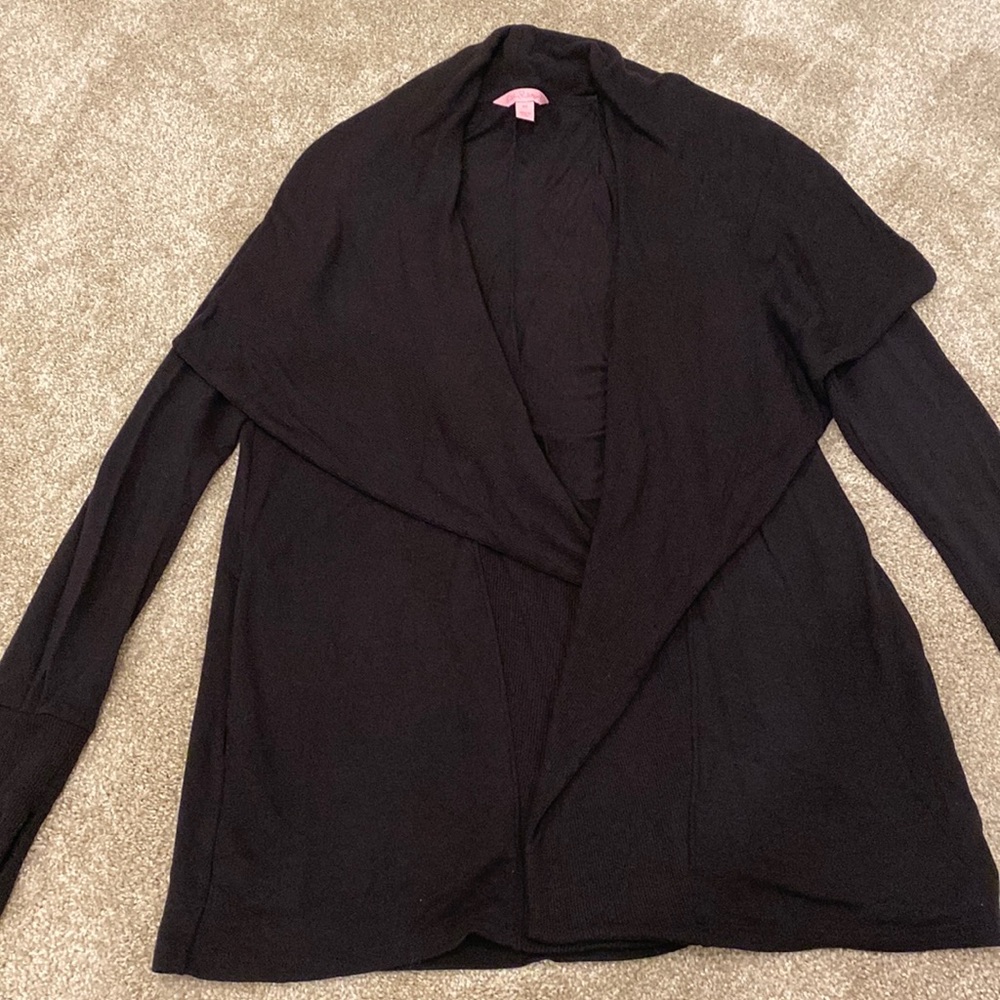 Lilly Pulitzer open cardigan black